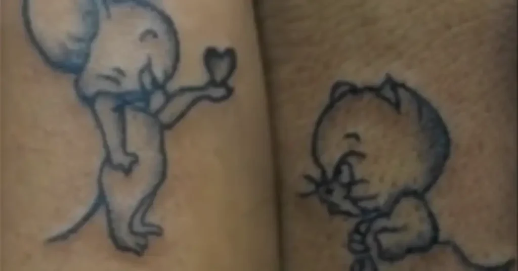 mouse disney couple tattoos