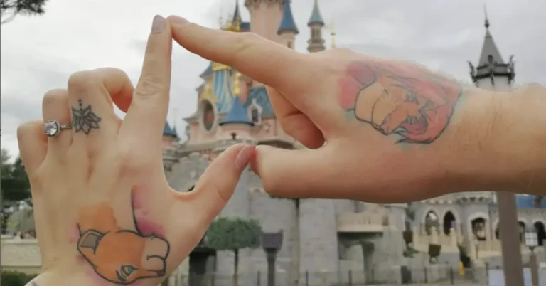 lion king disney couple tattoos